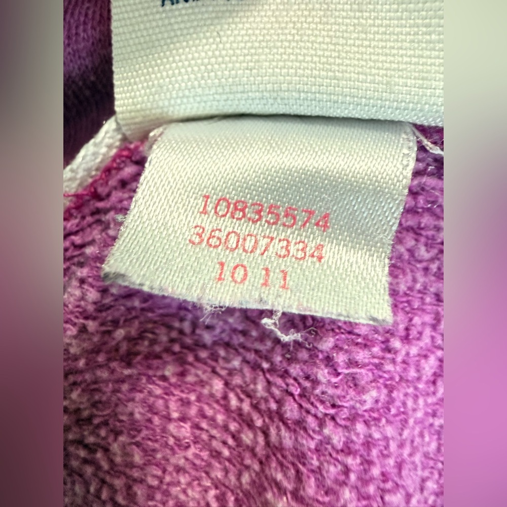 Victoria’s Secret Pink Vintage Y2K 1/4 zip pullover kangaroo pocket purple small - Picture 8 of 8